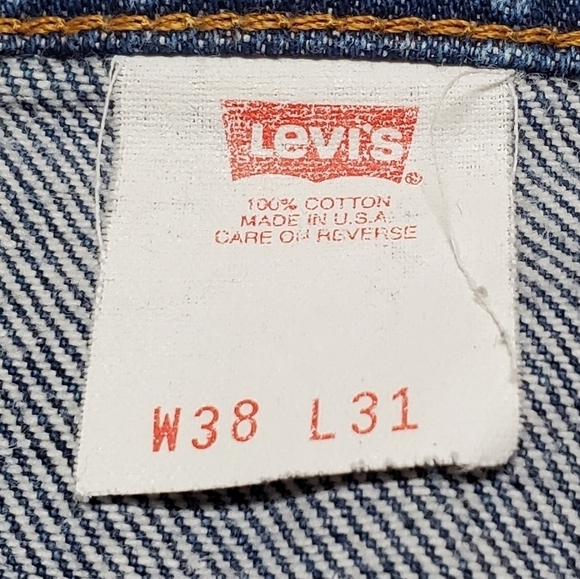 VINTAGE 90s Levi's 517 Orange Tab Stone Wash High Rise Bootcut Jeans - Picture 11 of 13